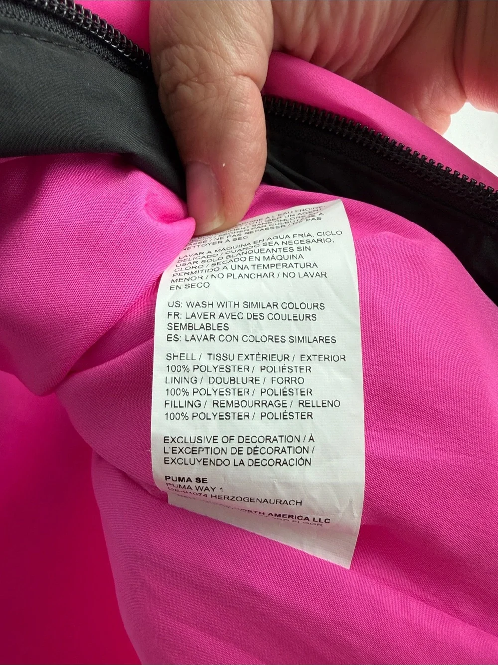 Puma Kids Hot Pink Puffer Vest